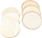 6 Pack 14 Inch Round Wood Canvas Panels Unfinished Wooden Plates Round Wood - Image 4