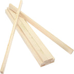 MECCANIXITY 10Pcs Wood Strips Slats, 11/32" x 7/8" x 16" Thin Wood Sticks Flat by MECCANIXITY