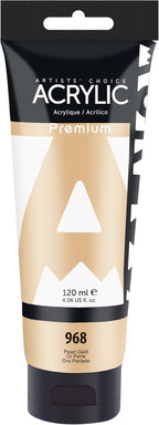 AUREUO Pearl Gold Acrylic Paint, 4 Fl Oz / 120ml Single Tube, Rich Pigment by AUREUO