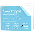 CALPALMY 18x24 Inch Clear Acrylic Sheet by CalPalmy