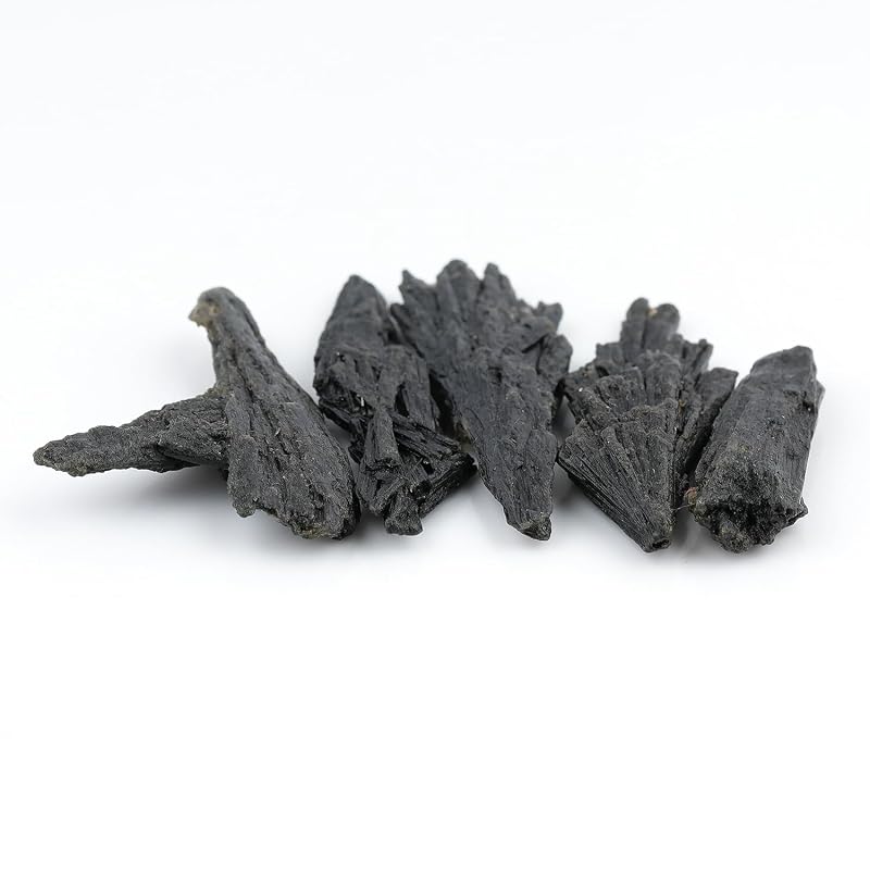 ColouredRocks 5pcs Black Kyanite Wings Crystals, Raw Stones, Rough Gemstones - Image 4