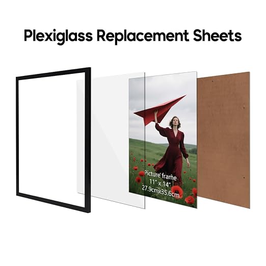 4 Pack 11x14 Clear Plexiglass Sheets - Image 3