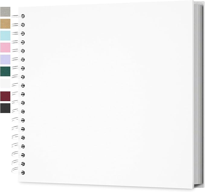 Yopih 10x10 Inch DIY Scrapbook Photo Album, Hardcover Kraft Paper Acid-Free by Yopih