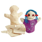 Colorations CANPUP Set of 12 Kids Decorate Your Own Canvas Hand Puppets - Image 3