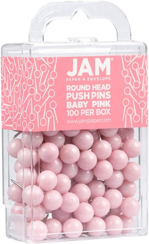 JAM PAPER Colorful Push Pins - Image 2