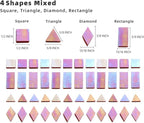 Iridescent Mosaic Glass Tiles 200 Pieces Stained Glass Tile Pieces - Image 4
