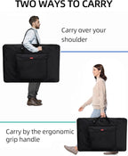 Nicpro Large Art Portfolio Bag 35 x 43 Inches Waterproof Nylon Artist Storage - Image 6