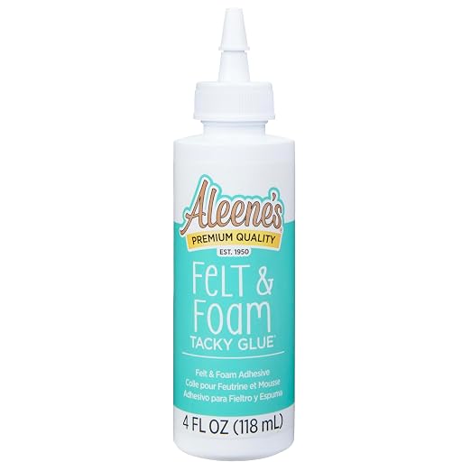 Aleene's Felt and Foam Glue, Strong Bond Tacky Glue, Felt and Fabric, 4 lf oz by Aleenes