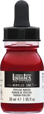 Liquitex Professional Acrylic Ink, 1-oz Jar, Perylene Maroon by Liquitex