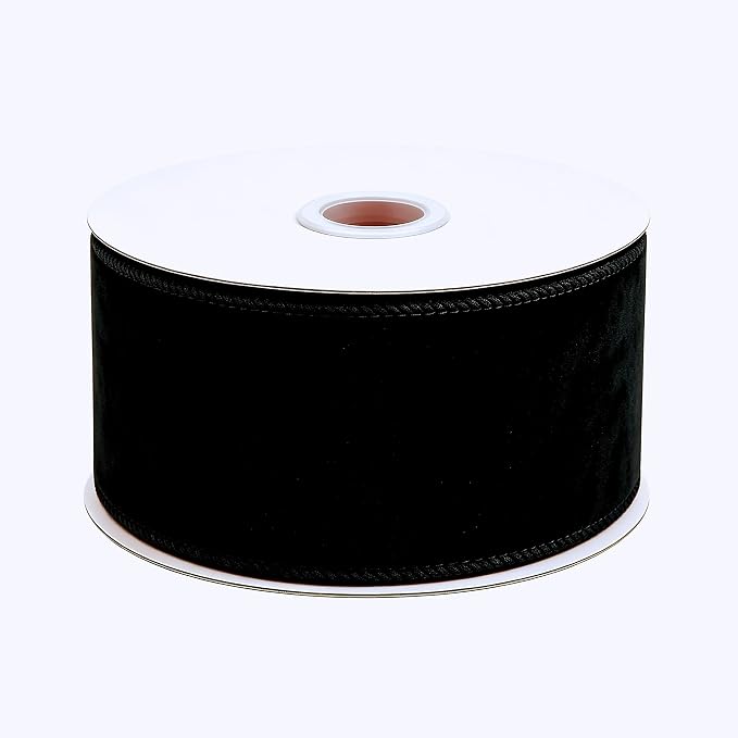 Songye Velvet Ribbon 10 Yards Christmas Velvet Wired Ribbons by Unknown