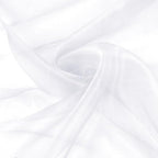 VACVELT White Sheer Organza Fabric by The Yard 60" Wide | Semi-Transparent by VACVELT