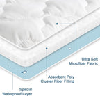 Twin Extra Long Mattress Pad Waterproof Protector, Twin XL Mattress Protector - Image 4