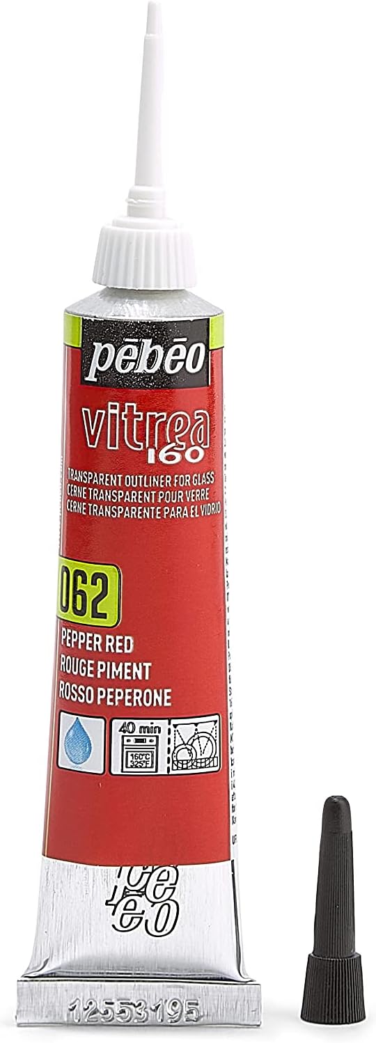 Pebeo Vitrea 160, Glass Paint Outliner, 20 ml Tube - Image 10