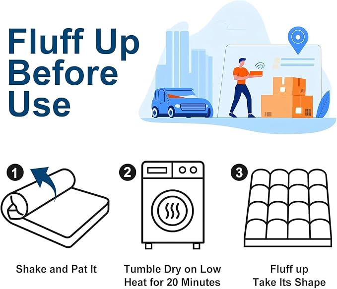 COONP Twin Mattress Topper, Extra Thick Pillowtop, Cooling Plush Mattress Pad - Image 6