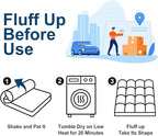 COONP Full XL Mattress Topper, Extra Thick Pillowtop, Cooling Plush Mattress - Image 6