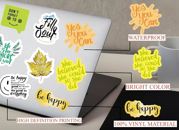 300PCS Positive Motivational Words Stickers - Image 7