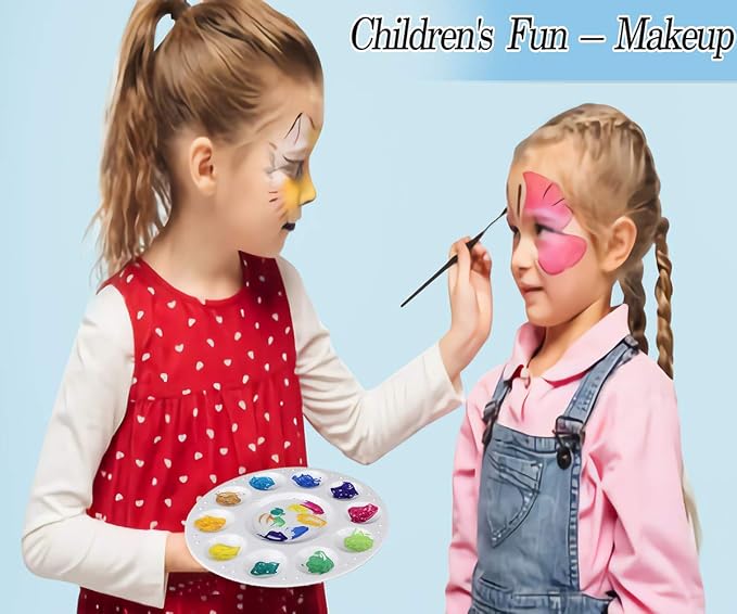 46 PCS Paint Tray Palettes for Kids, Plastic Paint Pallet - Image 5