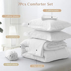 JOLLYVOGUE California King Comforter Set, Ultra-Soft Bed in a Bag Cal King Size - Image 5