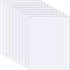 10 Pack 6" x 8" Clear Acrylic Sheet 0.04" Thick Plexiglass Sheet by IFAMIO