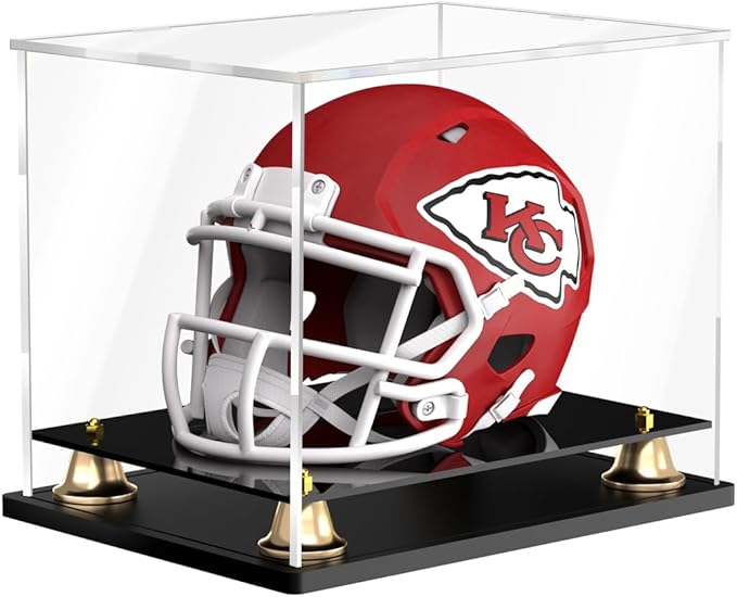 Mini Football Helmet Display Case Self-Assembly Dustproof Acrylic Display Case by XINISS