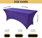2-Pack 8ft Spandex Table Covers - Image 4
