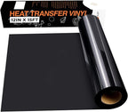 HTVRONT HTV Black Heat Transfer Vinyl Rolls by HTVRONT