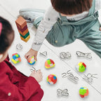 16 Pack Brain Teasers Puzzles for Kids & Adults, Brain Teasers Metal IQ Toys - Image 7