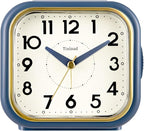Tinload 4.3" Vintage Retro Analog Alarm Clock, Super Silent Non Ticking Clock by Tinload