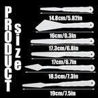 5 Sets 30Pcs Plastic Spatula Palette Knives, Palette Knife Set Thin and - Image 2