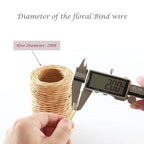 Floral Wire, Light Brown Rustic Vine Bind Wire 164 Feet 2mm | Paper Wrapped - Image 4