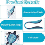 WEBEEDY Paper Quilling Kit 20 Sets DIY Sea Animals Paper Quilling Kit - Image 3