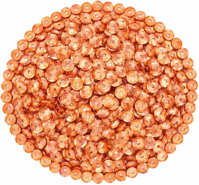 Mandala Crafts 6mm Cup Holographic Copper Sequins - Image 2