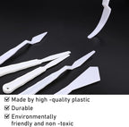 30Pcs Plastic Spatula Palette Knives Set, Pallete Knife Thin and Flexible Art - Image 4