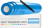 VinylRus Heat Transfer Vinyl-12” x 25FT Iron on Vinyl Roll by VinylRus