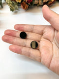 Set of 20 0.5 inch Black Acrylic Discs Acrylic Circle Blanks, 1/8" Thick Round by ACFENG