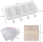 Ozera 2 Pack Popsicles Molds, Silicone Oval Cakesicles Cake Pop Molds Set | 4 - Image 4