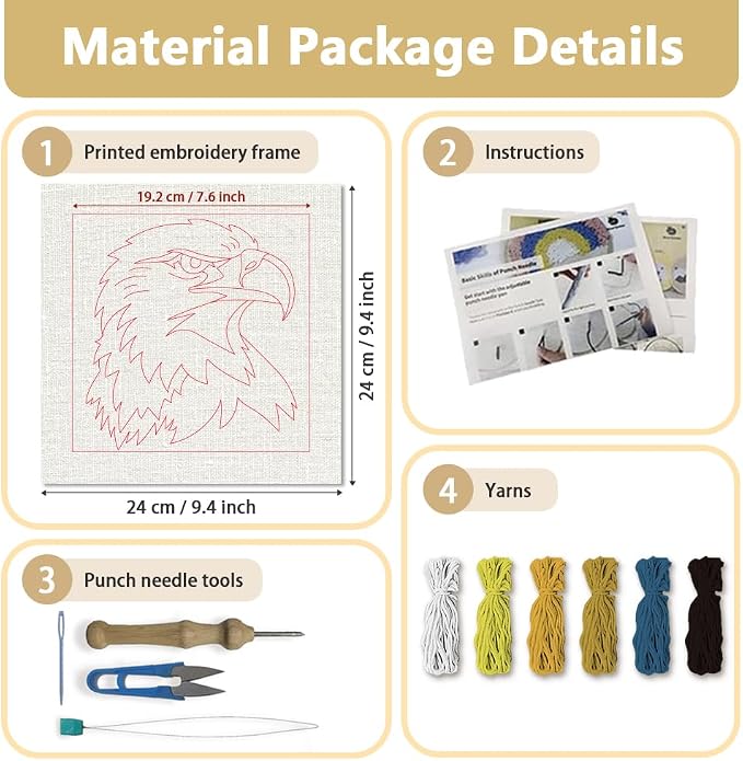 Doodlream Bald Eagle Needle Kit - Image 2
