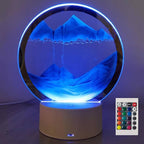 rysnwsu Moving Sand Art Picture Round Glass 3D Deep Sea Sandscape in Motion - Image 8