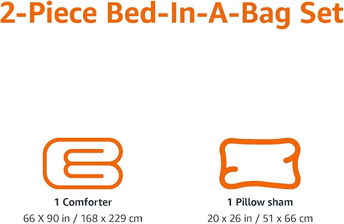 Amazon Basics 2-Piece Soft, All-Season Microfiber Kids' Comforter and Pillow - Image 3