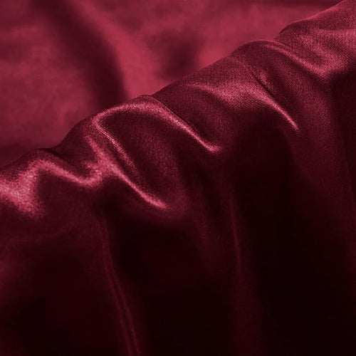 Aormenzy Satin Pillow Cases for Women Queen Size Set of 2, Burgundy Satin - Image 2