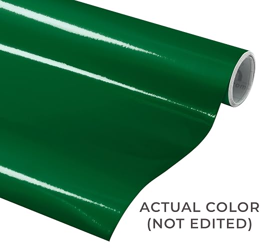 VViViD DECO65 Dark Green Gloss Permanent Adhesive Craft Vinyl - Image 2