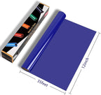 RENLITONG Glossy Royal Blue HTV Vinyl 12" x 35ft Roll - Image 2