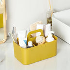 Multiuse Caddy Organizer with Handle, Portable Divided Plastic Tote Bin - Image 4