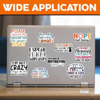 MAIANEY | Funny Sarcastic Sticker Pack – 10PCS 3 Inch Vinyl Waterproof Decals - Image 2