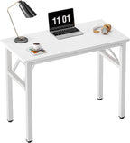 Need Small Folding Computer Desk, 31.5 Inch Writing Table, Sturdy Foldable Desk by Need