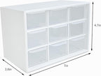 9 Drawer Plastic Organizer Box, Jewelry & Bead Containers, Teacher & Tackle Box - Image 4