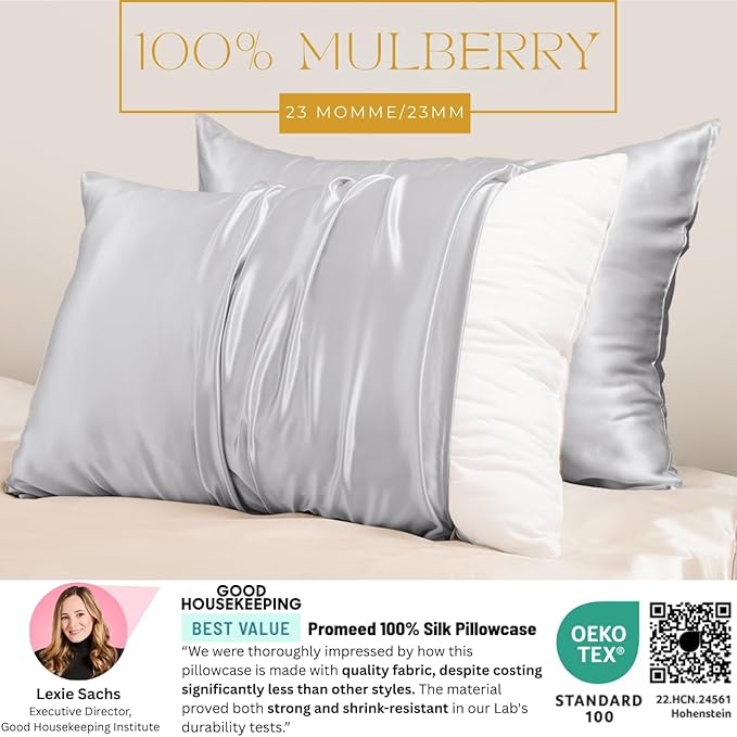 PROMEED 100% Mulberry Toddler Silk Pillowcase - Image 2