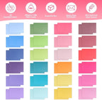 48 Pack Blank Folded Cards and Envelopes Colored Cards White Envelopes 5 x 7 - Image 3