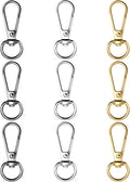 12pcs Swivel Push Gate Snap Hooks Clasps by TiSuit