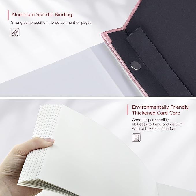 Popotop Large Photo Album Self Adhesive 4x6 5x7 8x10 Scrapbook Album DIY - Image 7